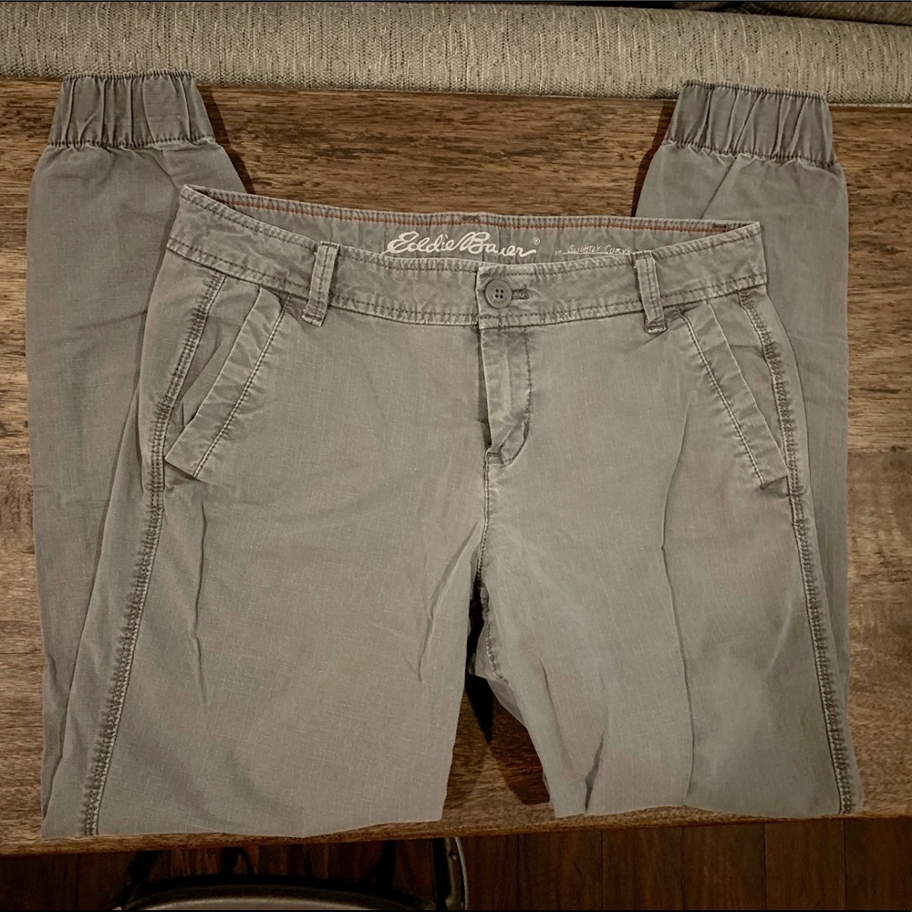EDDIE BAUER Slightly Curvy Grey Pants/Joggers